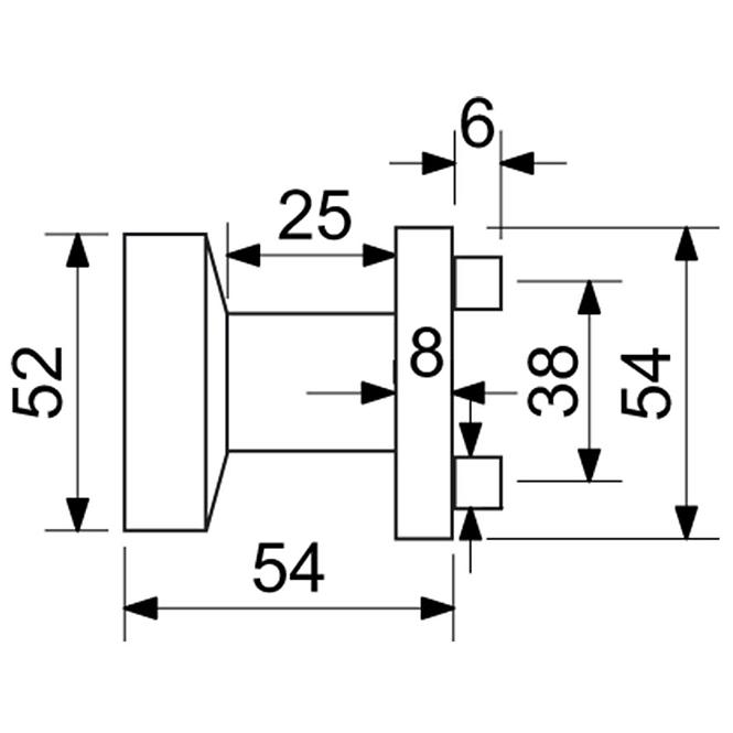 Edelstahlkugel RK.KNOB.03.FIX.CE               