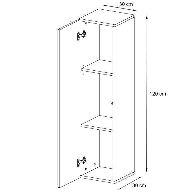 Hängender Schrank Switch SW2 Weiß