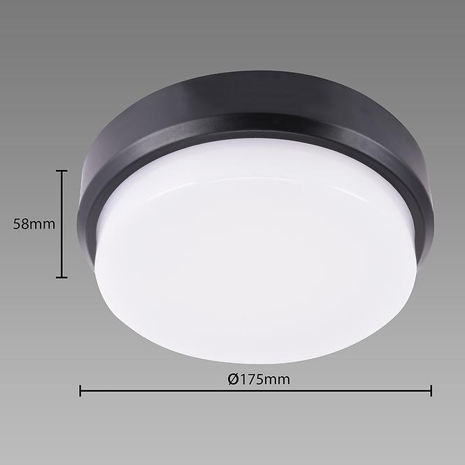 Lampe ARON LED C 12W BLACK 4000K 03800 PL1,4