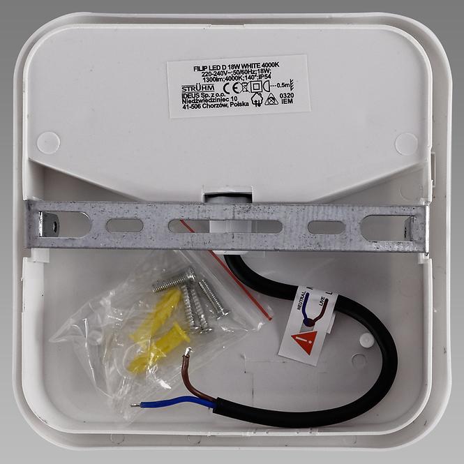 Lampe FILIP LED D 18W WHITE 4000K 03820 PL1