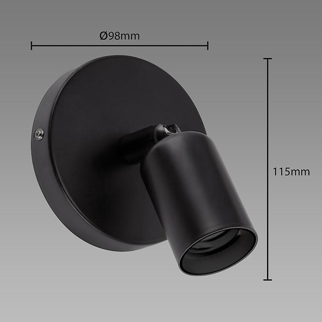 Lampe Uno E27 1C Black 03813 LK1