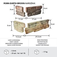 Eckstein Roma earth brown  pack=0,9mb