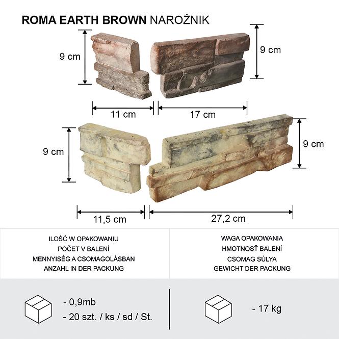 Eckstein Roma earth brown  pack=0,9mb
