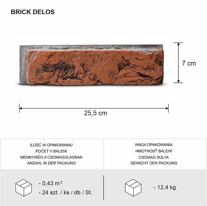 Stein Brick Delos Pack=0,43m2