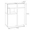 Vitrine Nízka Cross Weiss /Perla Elm Pew Cs Wsn,3