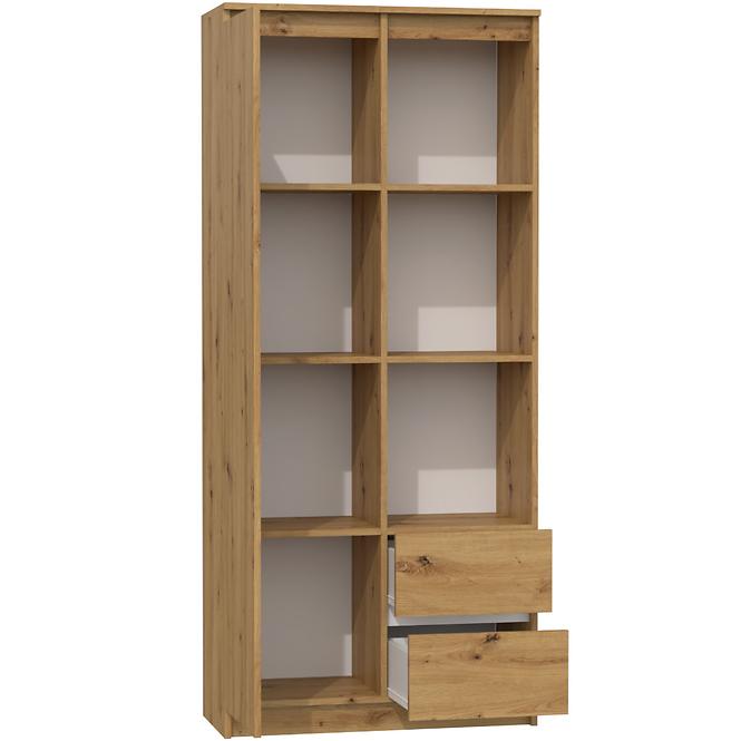 Regal Office Weiß Rs-80 Eiche Artisan