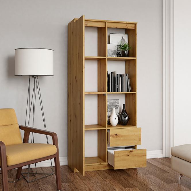 Regal Office Weiß Rs-80 Eiche Artisan