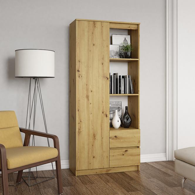 Regal Office Weiß Rs-80 Eiche Artisan