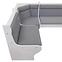 Ecksofa Merkury II Weißes/ Boss 15,3