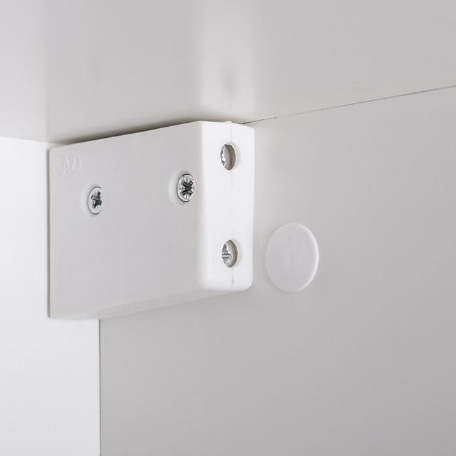 Wohnwand Switch Glass+Led Xiii Graphit/Weiß