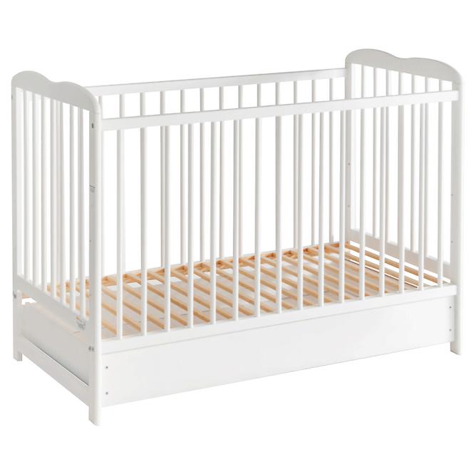 Babybett Ala Ii Plus Schublade Weiß