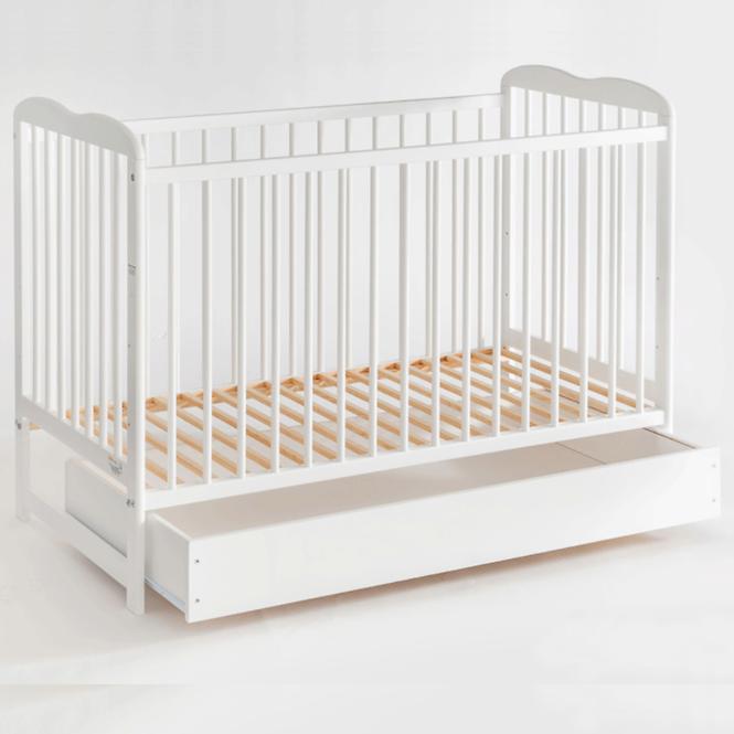 Babybett Ala Ii Plus Schublade Weiß
