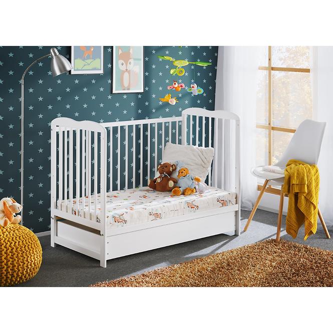 Babybett Ala Ii Plus Schublade Weiß