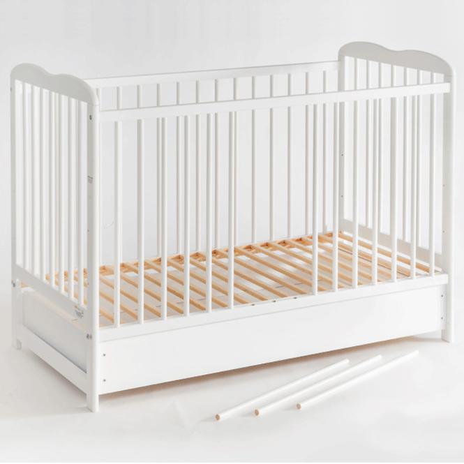 Babybett Ala Ii Plus Schublade Weiß