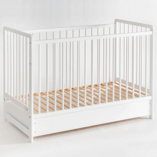 Babybett Cypi Ii Plus Schublade+Matratze Weiß