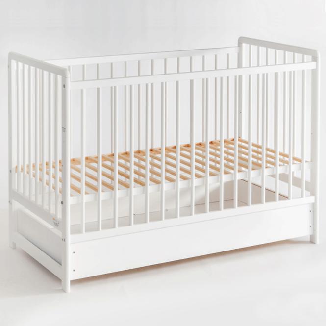 Babybett Cypi Ii Plus Schublade+Matratze Weiß