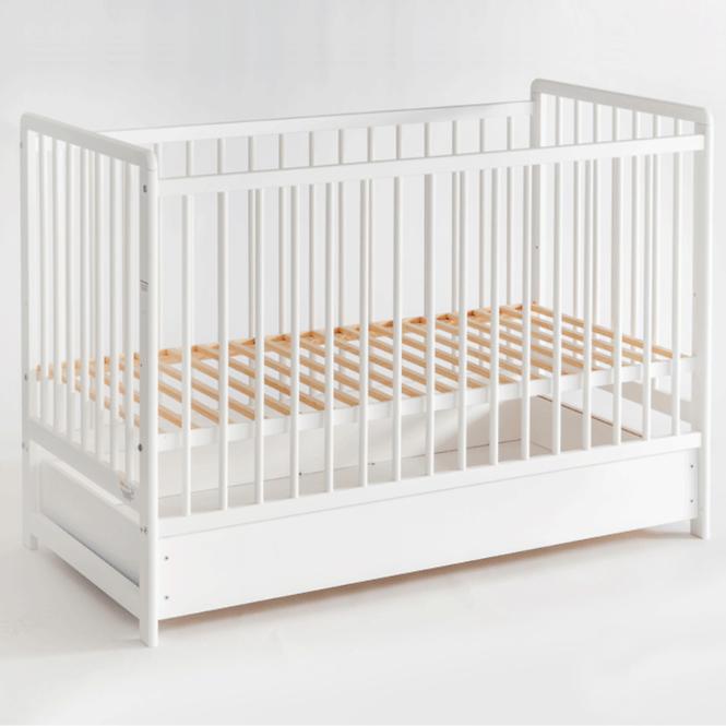 Babybett Cypi Ii Plus Schublade+Matratze Weiß