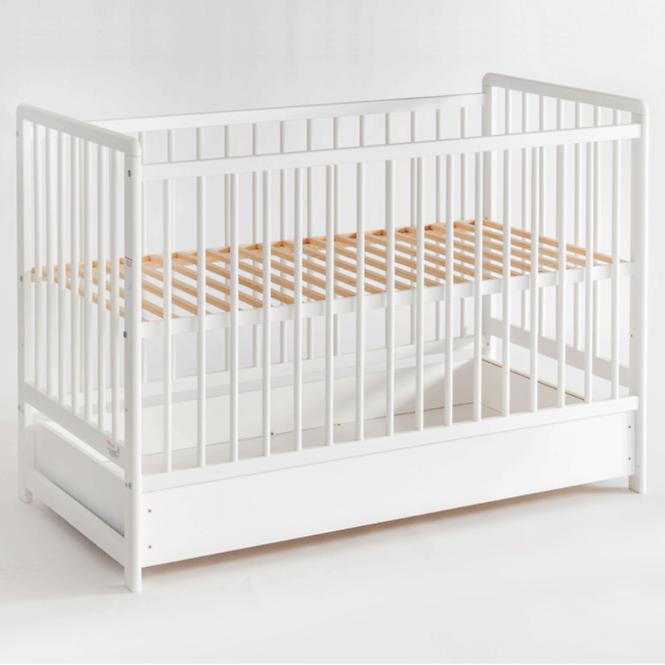 Babybett Cypi Ii Plus Schublade+Matratze Weiß