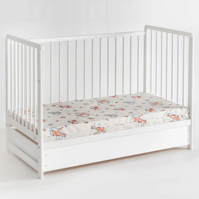 Babybett Cypi Ii Plus Schublade+Matratze Weiß