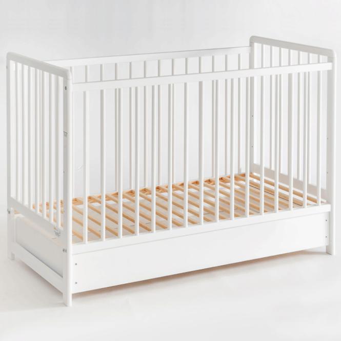 Babybett Cypi Ii Plus Schublade+Matratze Weiß