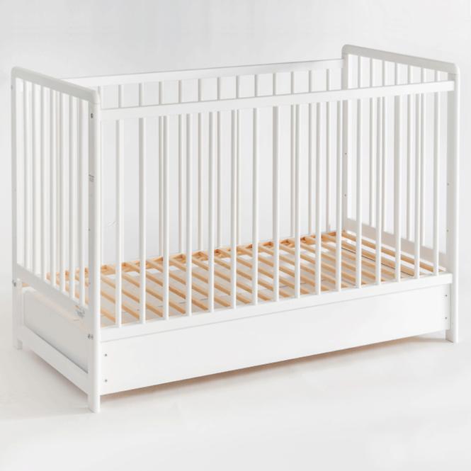 Babybett Cypi Ii Plus Schublade+Matratze Weiß