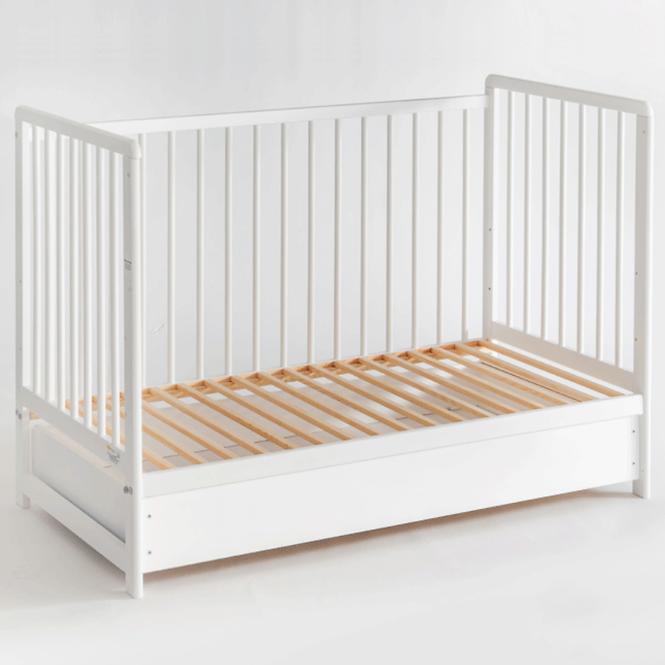 Babybett Cypi Ii Plus Schublade+Matratze Weiß