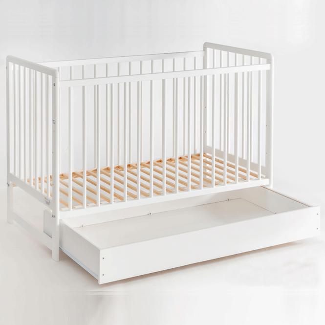 Babybett Cypi Ii Plus Schublade+Matratze Weiß