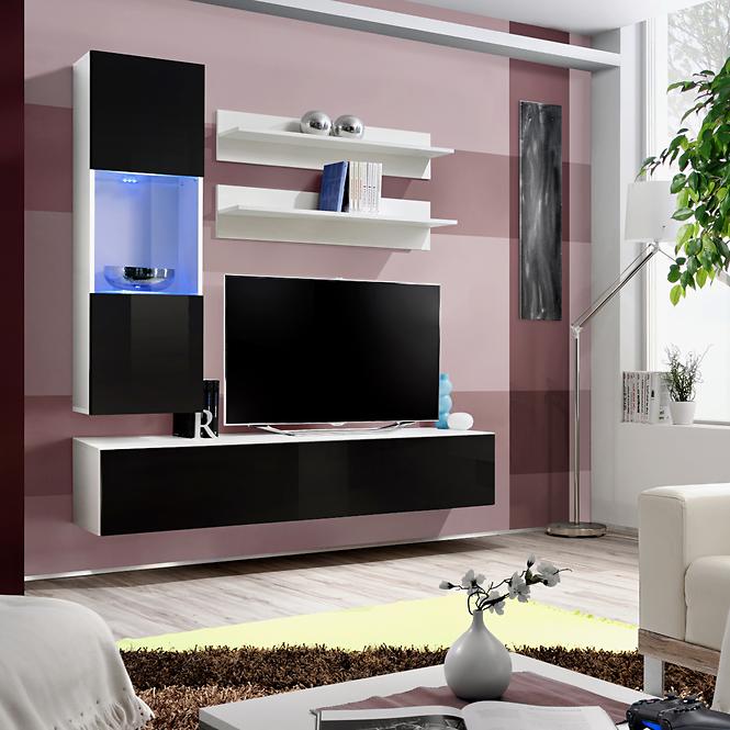 Wandeinheit H+Glas Schwarz /Weiß Ws Fy H3