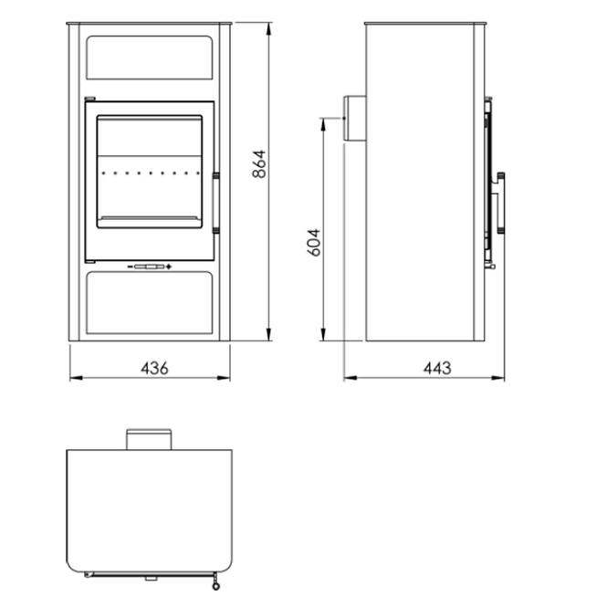 Kaminofen Swan 5,9KW Eco Design,2