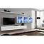 Wohnwand Switch XVII Glas + LED Weiß