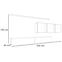 Wohnwand Switch XVII Glas + LED Weiß/Schwarz,2