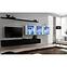 Wohnwand Switch XVII Glas + LED Schwarz/Weiß