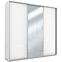 Schrank Amelia A30 250 Spiegel Weiß/Weiß Glanz