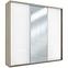 Schrank Amelia A30 250 Spiegel  Sonoma/Weiß Glanz