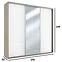 Schrank Amelia A30 250 Spiegel  Sonoma/Weiß Glanz,2