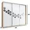 Schrank Wanda A23 250 Bienenwabe Craft Golden/Weiß,2