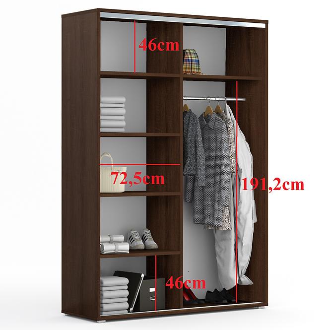 Schrank Wiktoria A1 150 Schokolade,2