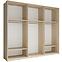 Schrank Isti 6 Türen Sonoma Eiche / Weiß Glanz,2