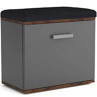 Schuhschrank Justus 05 Anthracite/ Old Style