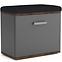 Schuhschrank Justus 05 Anthracite/ Old Style