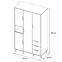 Schrank Joker 1 120 Weiß / Graphit / Grau / Lefkas Eiche,2