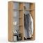 Schrank Emilia A2 150 Craft Golden/Weiß,3