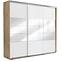 Schrank Milena A26 250 Spiegel Craft Golden/Weiß