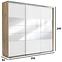 Schrank Milena A26 250 Spiegel Craft Golden/Weiß,2