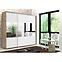 Schrank Milena A26 250 Spiegel Craft Golden/Weiß,5