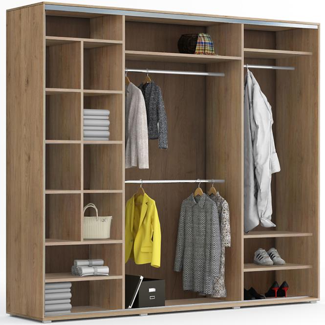 Schrank Milena A26 250 Spiegel Sonoma