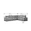 Ecksofa Apollo OT-2R Soro 90, Wenge Holz,6