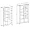 Vitrine 2d Evora 13 Eiche Lefkas/Grün,4