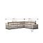 Ecksofa Apollo OT-2R Soro 23, Wenge Holz,6