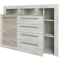 Kommode Milana Oak Grey Craft/Oak White Craft